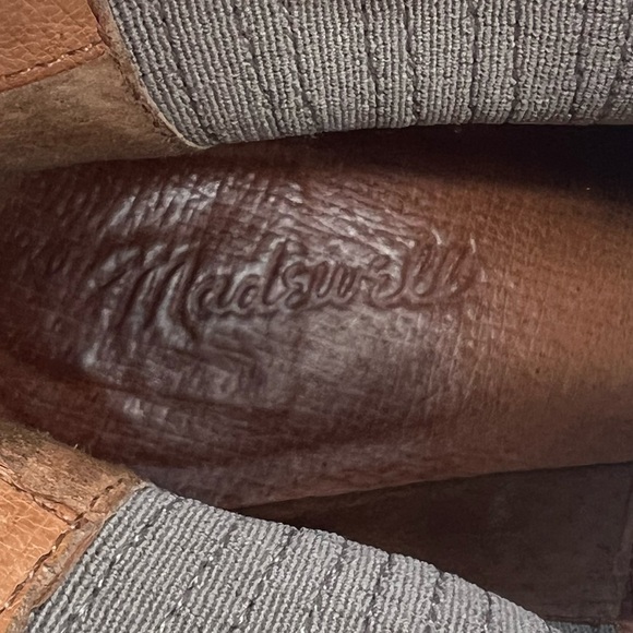 Madewell Taupe Block Heel Pointed Toe Ankle Booties Size 8 1/2 Women’s - Picture 2 of 10